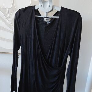 Old Navy Black Long Sleeve Top